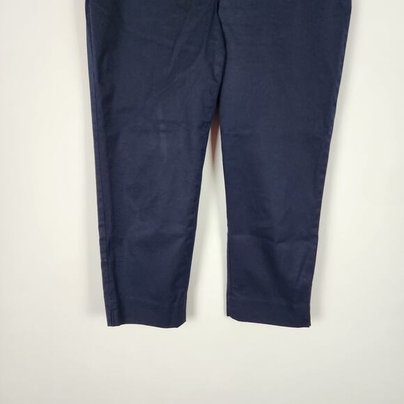 Talbots Perfect Crop Pants Size 6P Petites Blue Classic Fit Pockets Teacher Chic - Picture 5 of 11